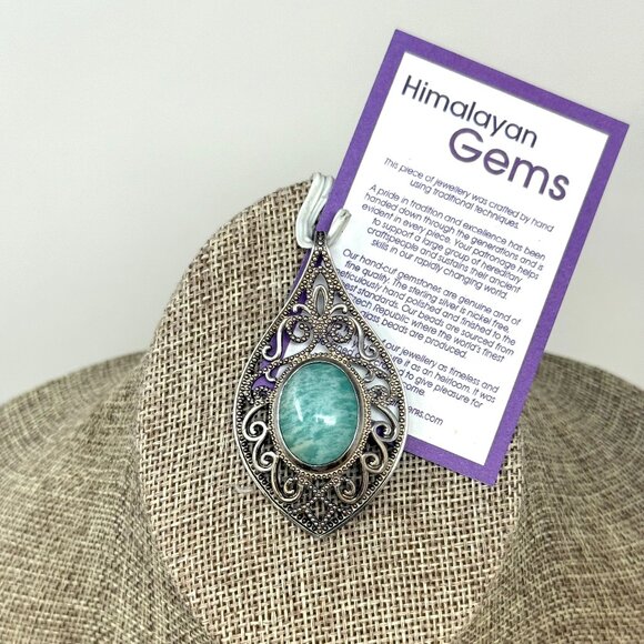 💖 Estate Item! Sterling Turquoise Pendant - Picture 1 of 1